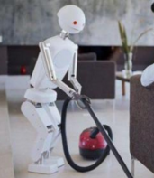 人工智能机器人在扫地